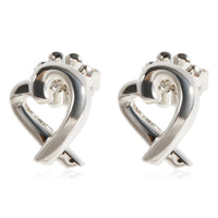 Tiffany & Co. Paloma Picasso Loving Heart Earrings in Sterling Silver