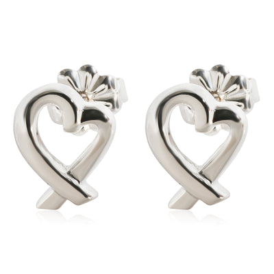 Tiffany & Co. Paloma Picasso Loving Heart Earrings in Sterling Silver