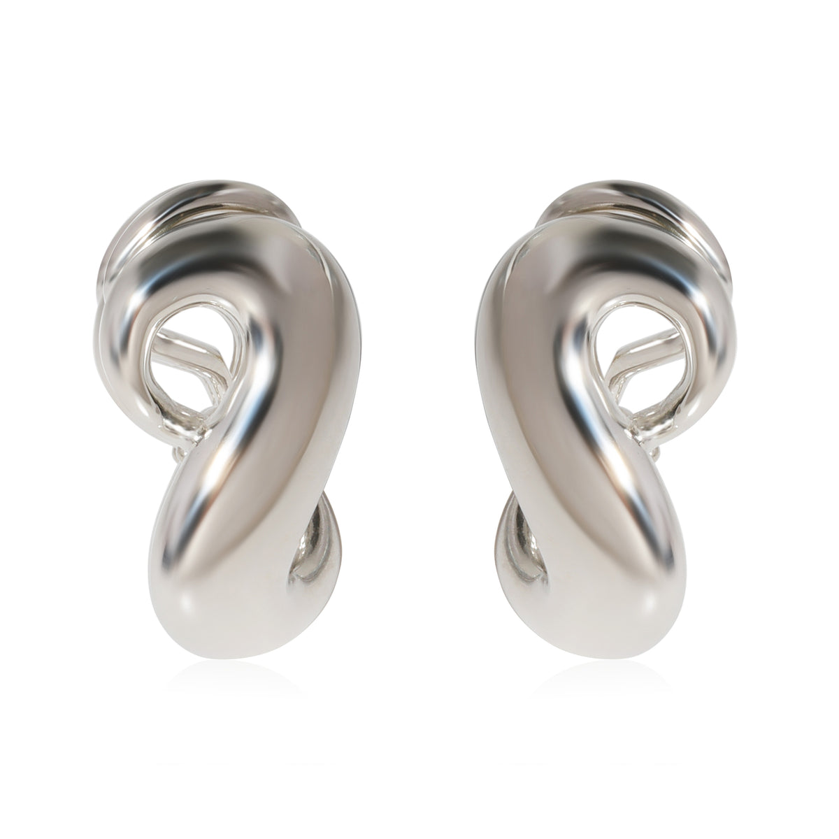 Used B/Standard] TIFFANY&Co. Tiffany Infinity Pearl Silver 925 Women's  Earrings Silver 20433276