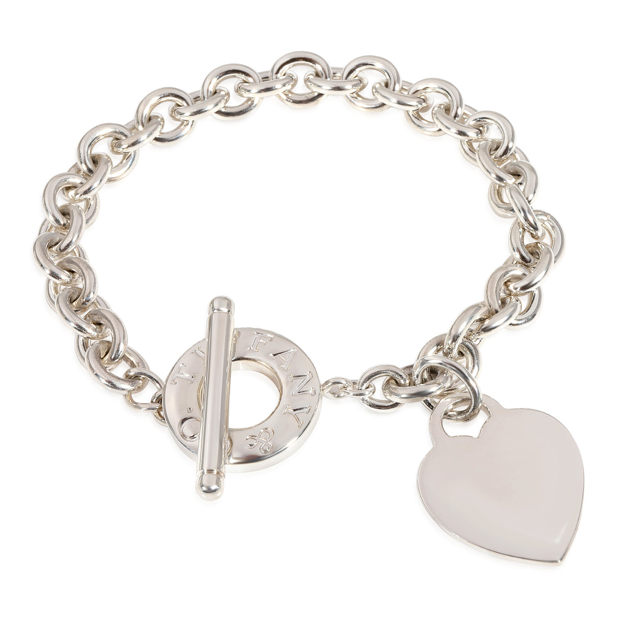 Tiffany & Co. Heart Tag Bracelet With Toggle Clasp in Sterling Silver