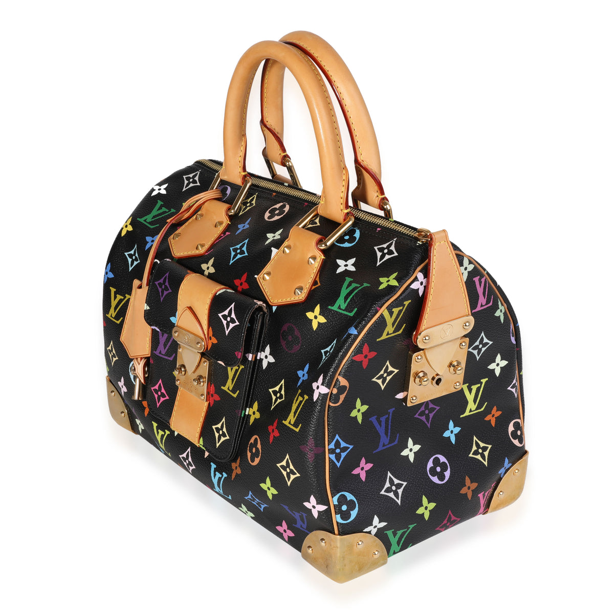 Louis Vuitton x Takashi Murakami Black Speedy 30