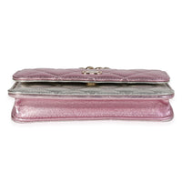 Chanel Iridescent Quilted Lambskin Coco Punk Flap Clutch with Chain