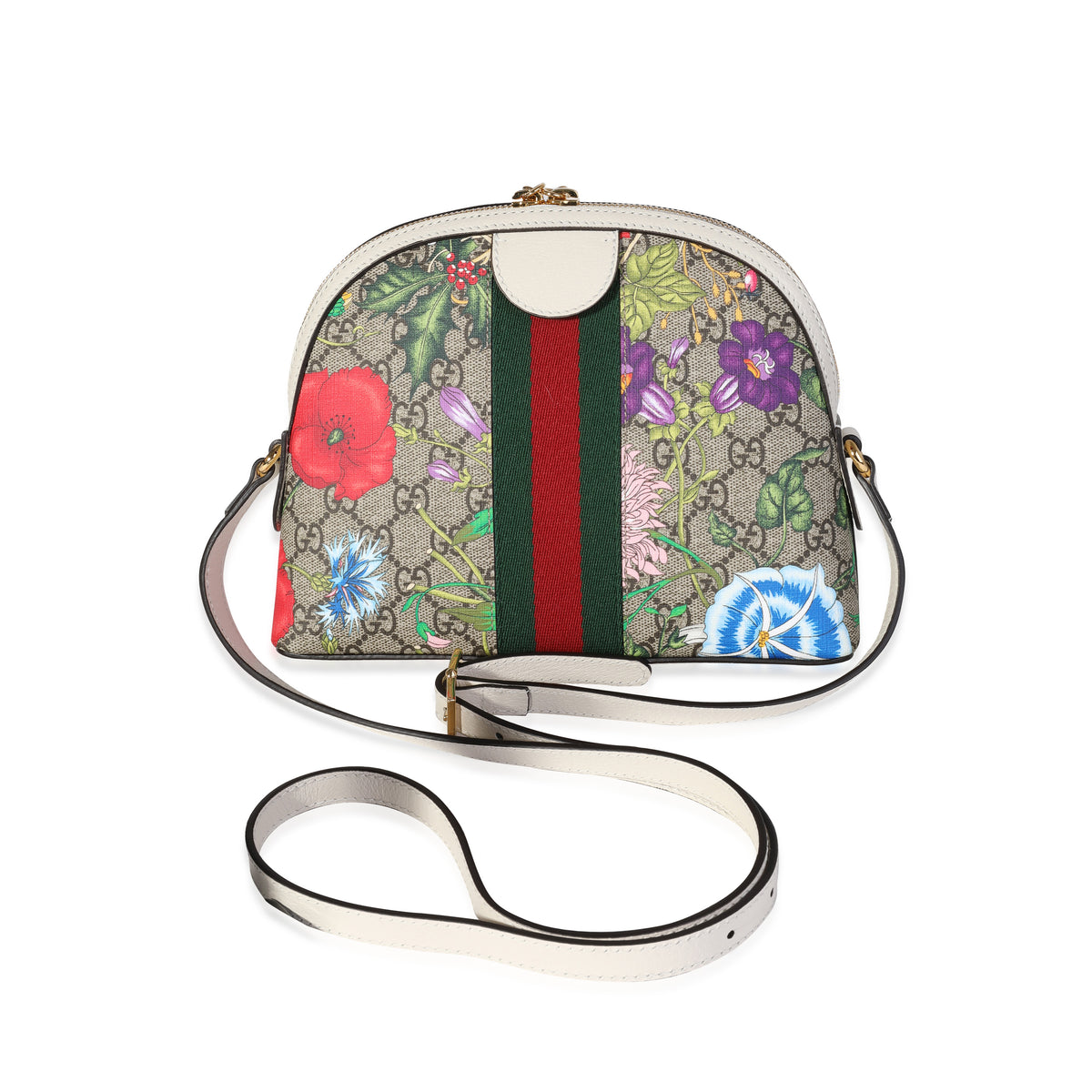 Gucci GG Supreme Flora Small Ophidia Dome Shoulder Bag myGemma
