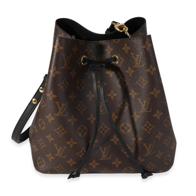 Louis Vuitton Monogram Canvas & Black Leather NéoNoé MM