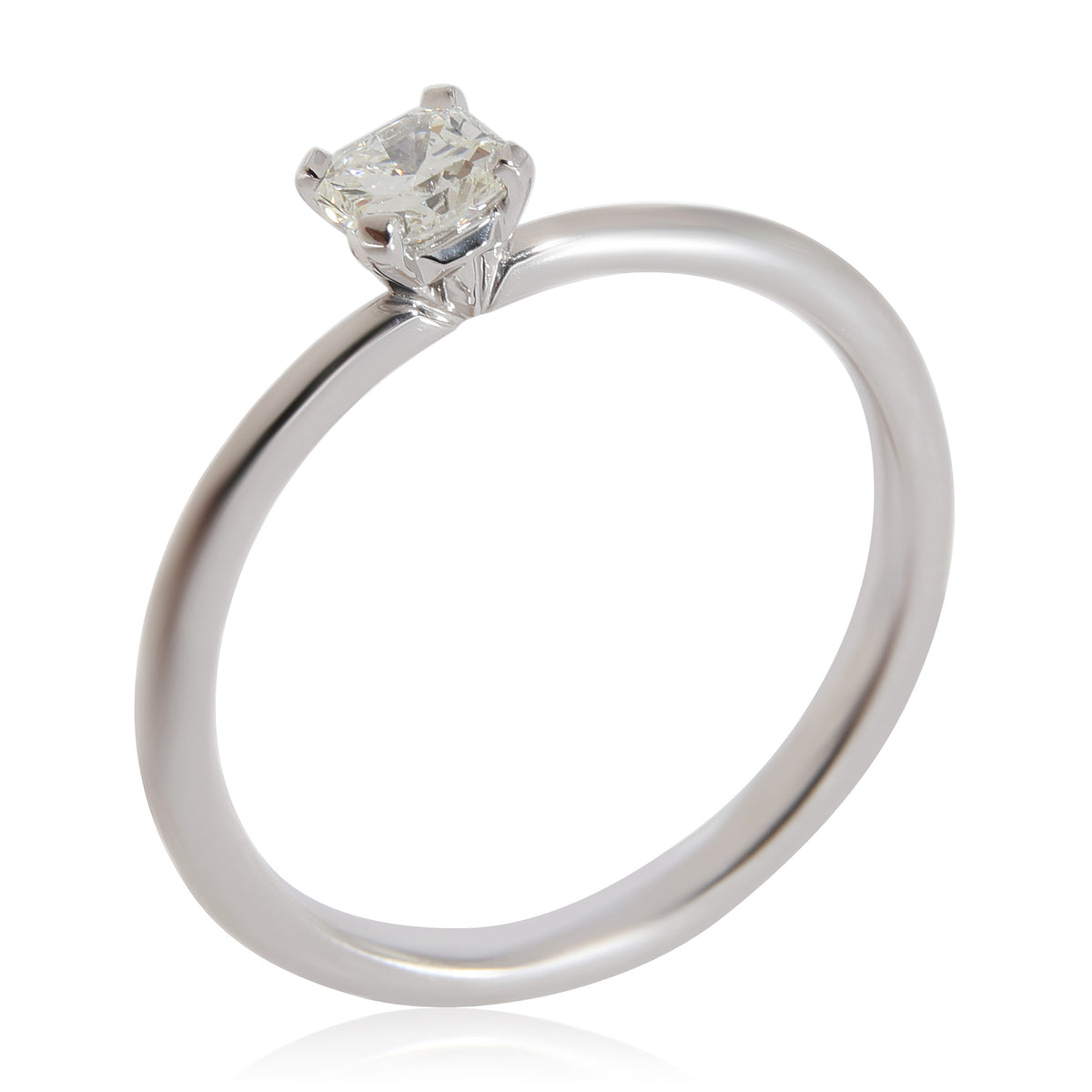 Tiffany & Co. Diamond Solitaire Engagement Ring in Platinum I VS1 0.27 CTW