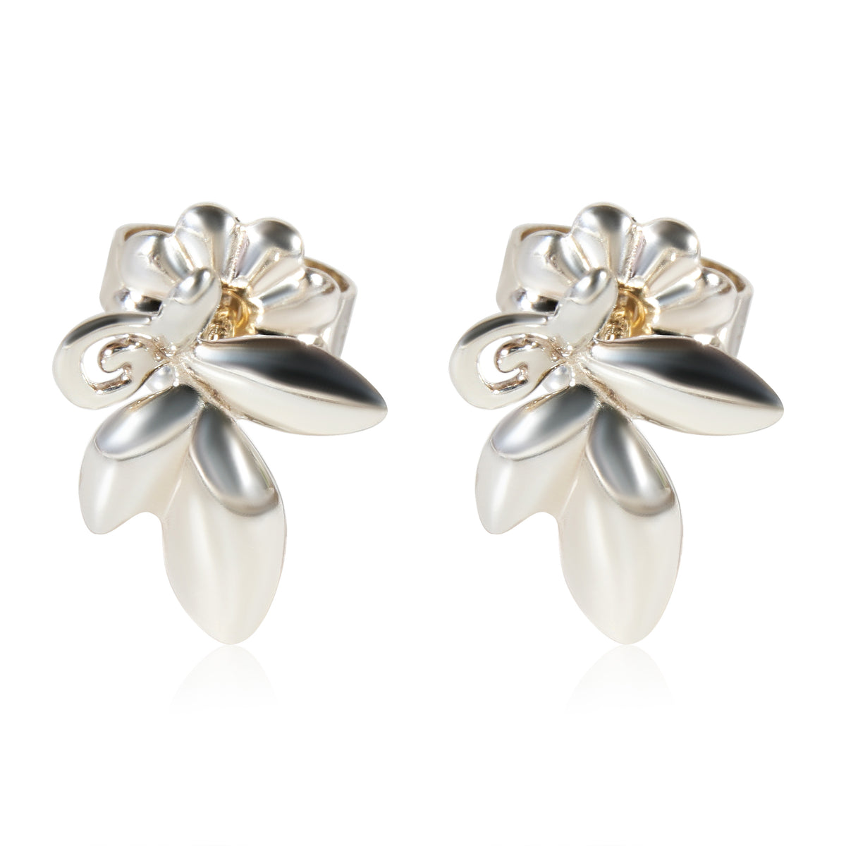 Tiffany & Co. Paloma Picasso Olive Leaf Earrings in Sterling Silver