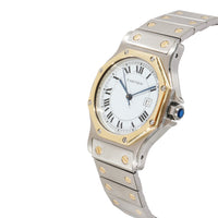 Cartier Santos Octagon 2966 Unisex Watch in  Stainless Steel/Yellow Gold