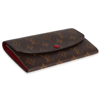 Louis Vuitton Monogram Canvas & Fuchsia Emilie Wallet