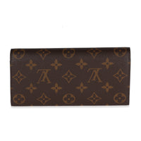 Louis Vuitton Monogram Canvas & Fuchsia Emilie Wallet