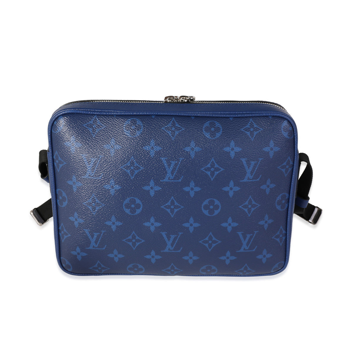Louis Vuitton Outdoor Messenger Blue Taiga Monogram Silver