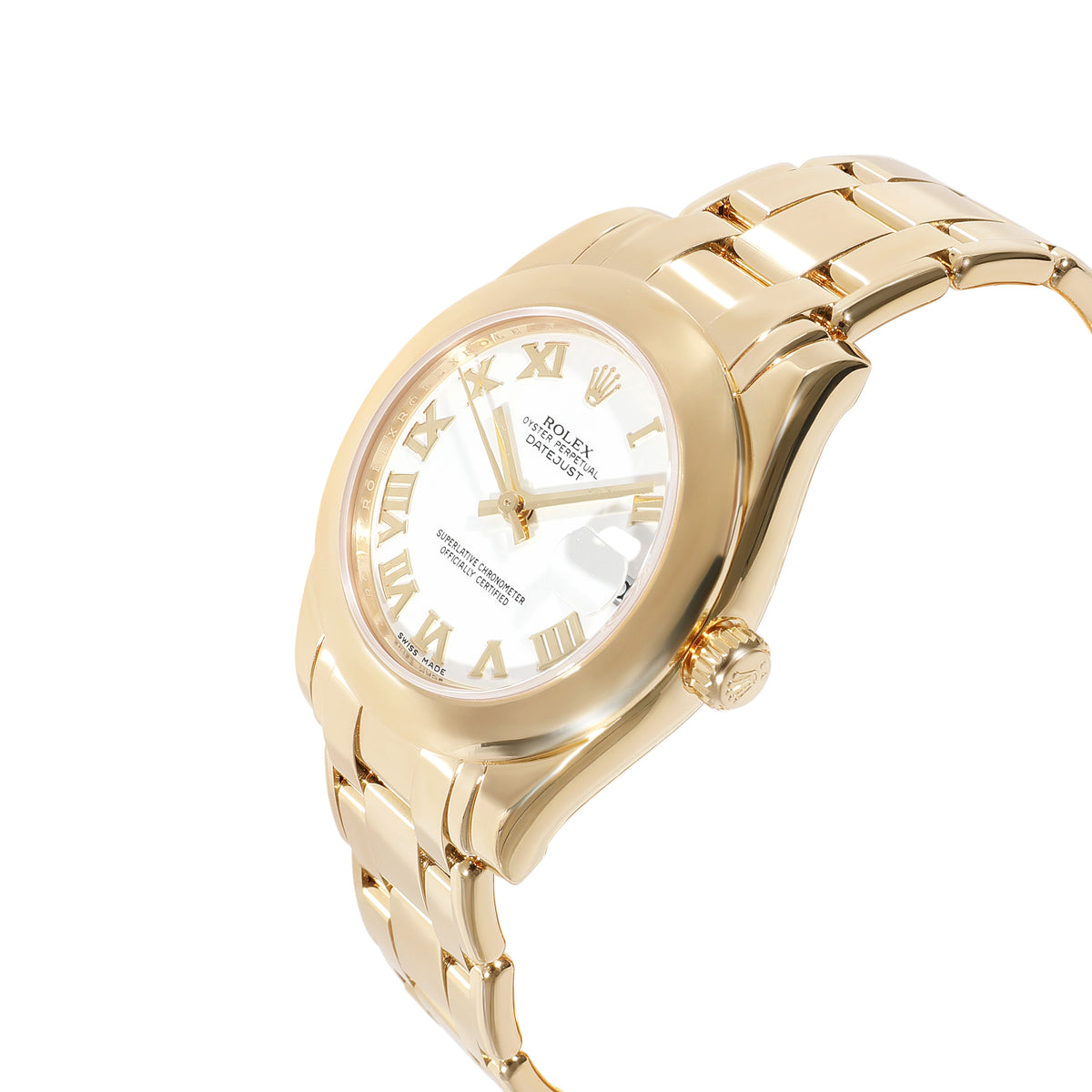 Rolex Pearlmaster 81208 Unisex Watch in 18kt Yellow Gold