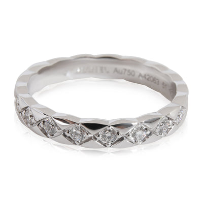 Chanel Coco Crush Diamond Ring in 18k White Gold 0.34 CTW