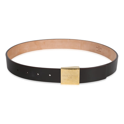 Louis Vuitton Dark Brown Smooth Leather Ceinture Belt