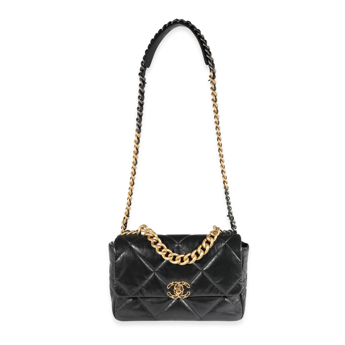 Chanel Black Quilted Lambskin Chanel 19 Large Flap Bag