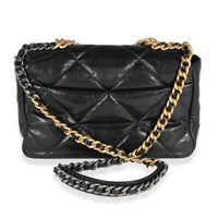 Chanel 19 Flap Bag Large Lamb Black