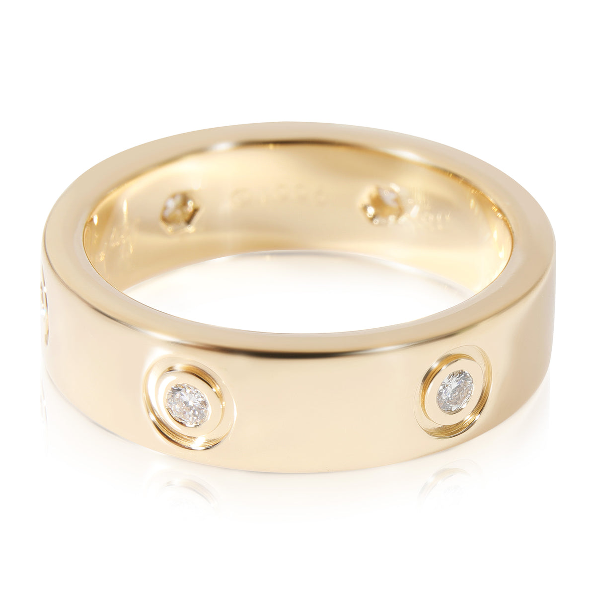 Cartier Love Diamond Ring in 18k Yellow Gold 0.46 CTW