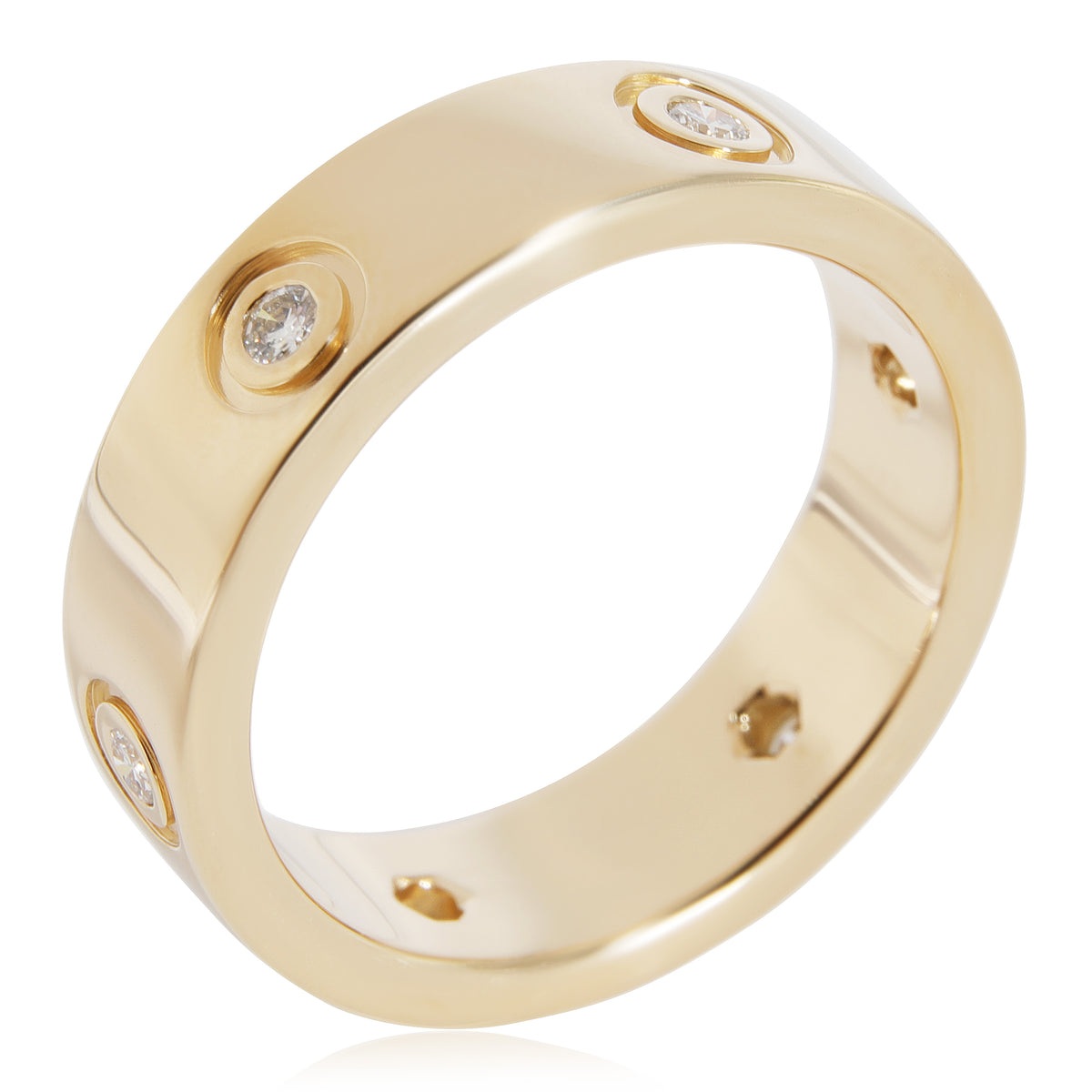 Cartier Love Diamond Ring in 18k Yellow Gold 0.46 CTW