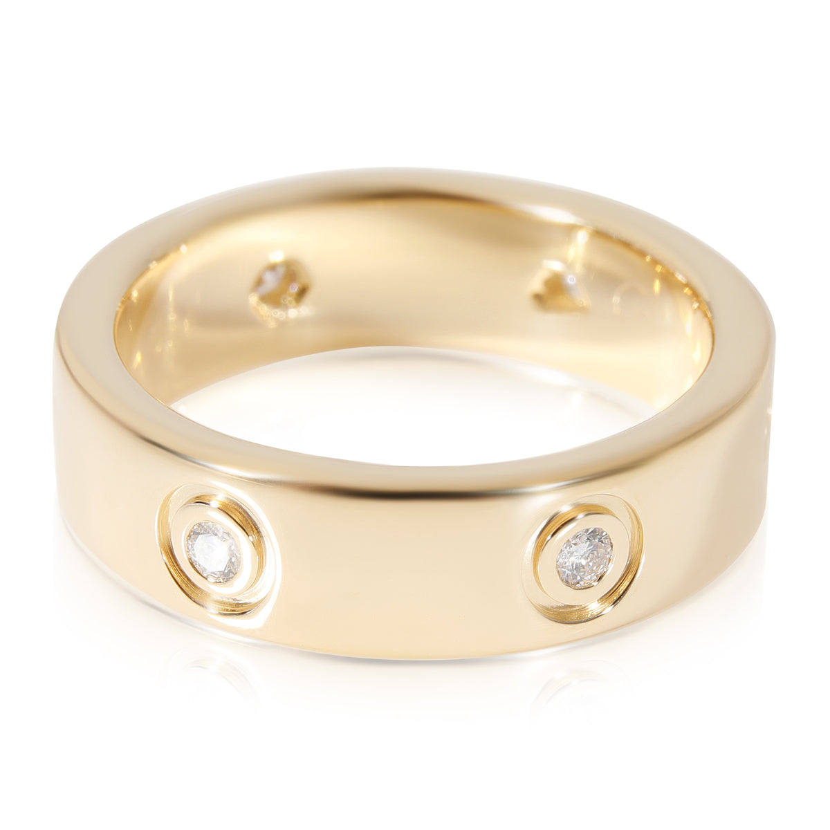 Cartier Love Diamond Ring in 18k Yellow Gold 0.46 CTW