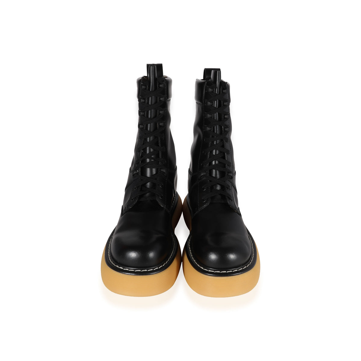 Bottega Veneta Wmns Swell Boot Black Natural Rubber