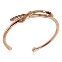 Tiffany & Co. Diamond Bow Cuff in 18k Rose Gold 0.82 CTW