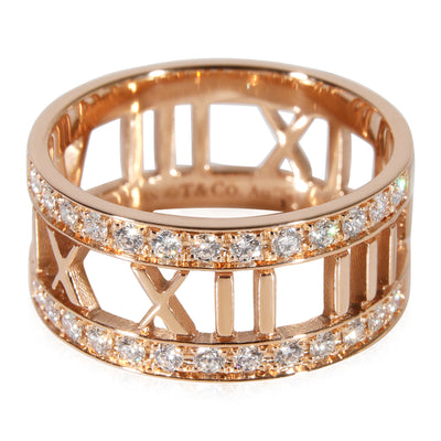 Tiffany & Co. Atlas Diamond Band in 18k Rose Gold 0.52 CTW