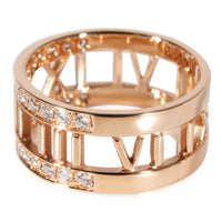 Tiffany & Co. Atlas Diamond Band in 18k Rose Gold 0.52 CTW