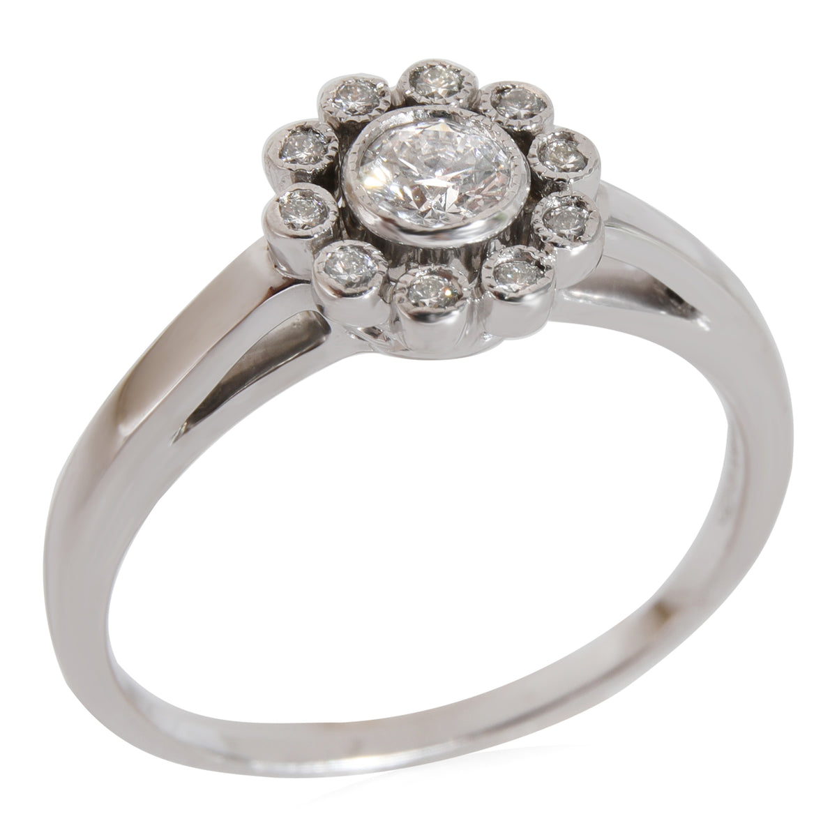 Tiffany & Co. Enchant Diamond Flower Ring in Platinum 0.35 CTW