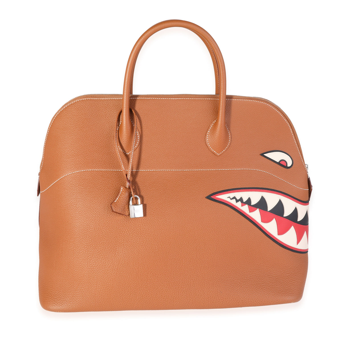 Limited Edition Hermes Blue Bolide Shark Monster Bag For Sale at 1stDibs