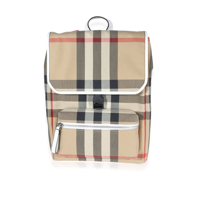 Burberry Archive Beige Vintage Check Dewey Kids Backpack