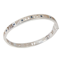 Tiffany & Co. Atlas Sapphire Bangle in Sterling Silver