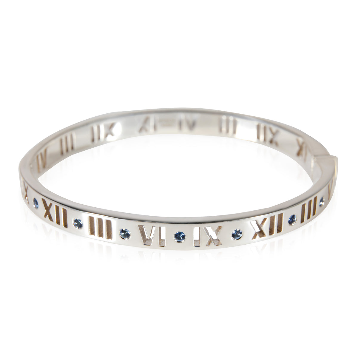 Tiffany & Co. Atlas Sapphire Bangle in Sterling Silver