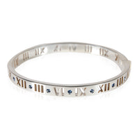 Tiffany & Co. Atlas Sapphire Bangle in Sterling Silver