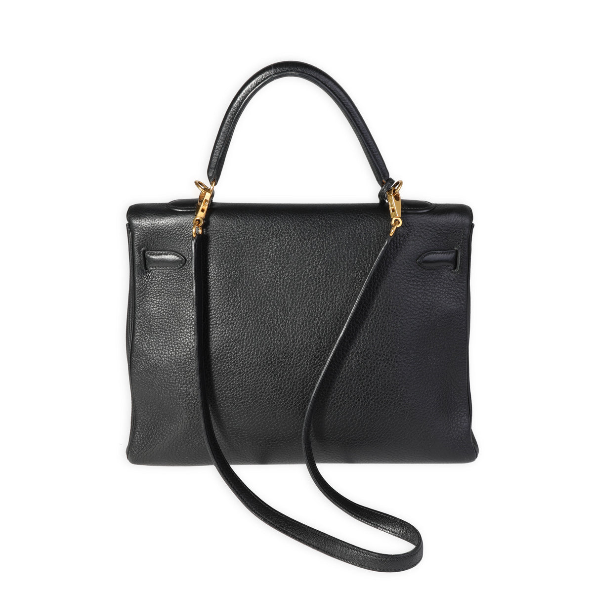 Hermès Black Clémence Retourne Kelly 35 GHW