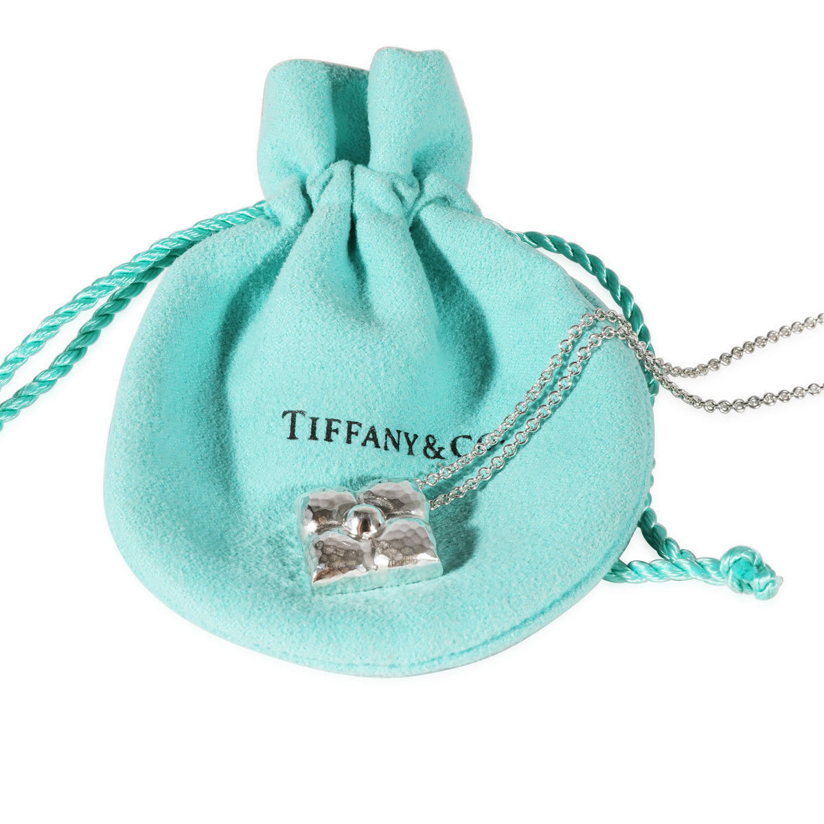 Tiffany & Co. Paloma Picasso Fiore Pendant in Sterling Silver on a Chain