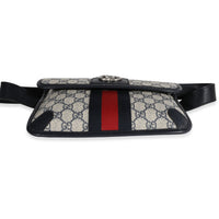 Gucci Navy GG Supreme Ophidia Belt Bag 90