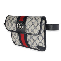 Gucci Navy GG Supreme Ophidia Belt Bag 90