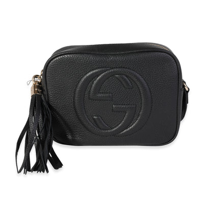 Gucci Black Pebbled Leather Soho Disco Bag