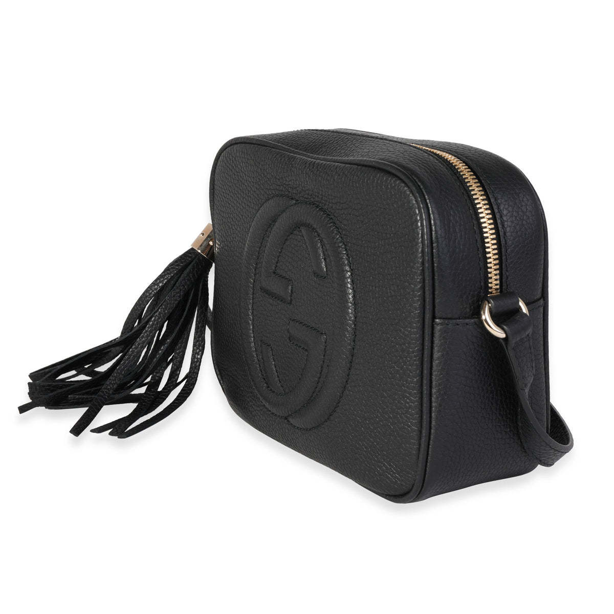 Gucci Black Pebbled Leather Soho Disco Bag