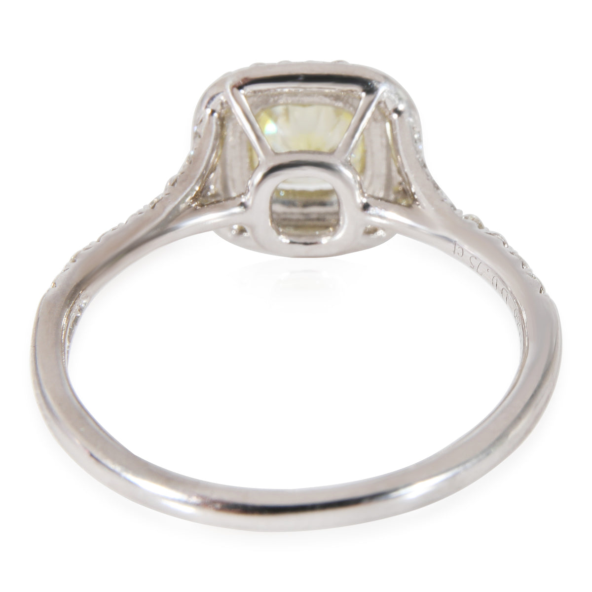 Tiffany & Co. Soleste Halo Diamond Engagement Ring in Platinum & 18K YG 1.03 CTW