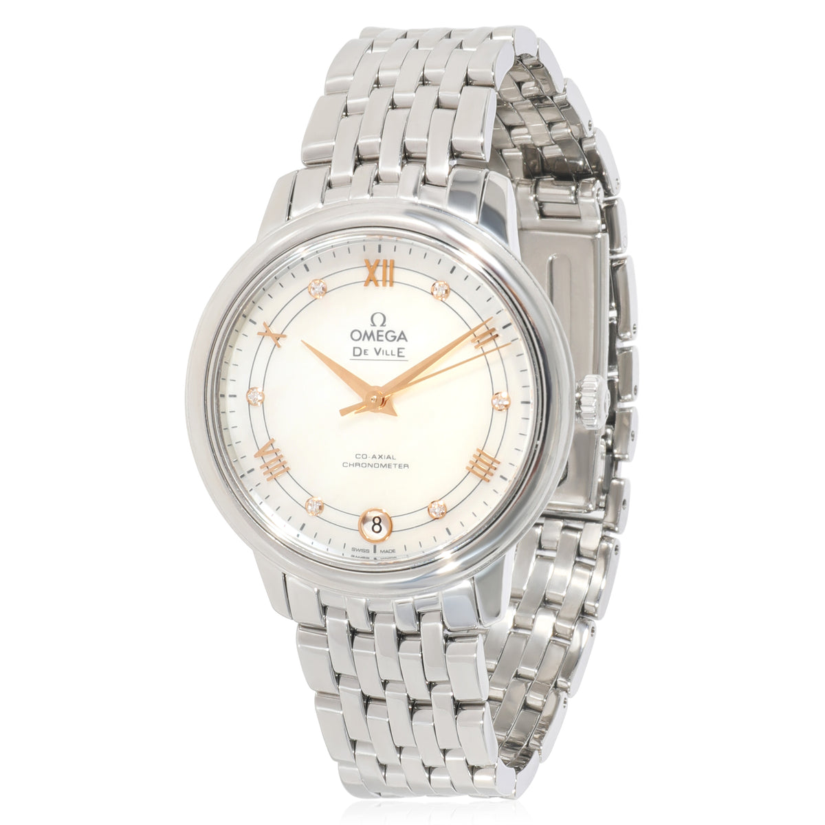 Omega DeVille Prestige 424.10.33.20.52.001 Womens Watch in  Stainless Steel