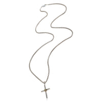 David Yurman Petite X Cross Pendant in 14K Yellow Gold/Sterling Silver