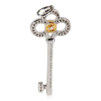 Tiffany & Co. Key Fancy. Yellow Diamond Pendant in 18k Yellow Gold/Platinum