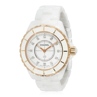 Chanel J-12 H2180 Unisex Watch in 18kt Ceramic/Yellow Gold