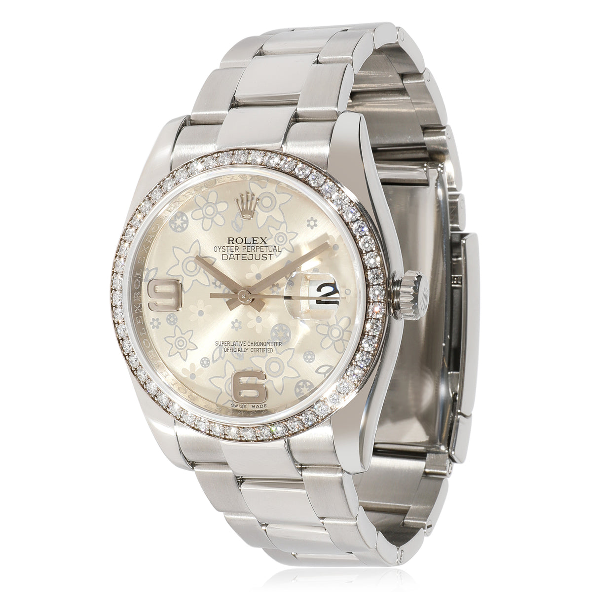 Rolex Datejust 116244 Unisex Watch in 18kt Stainless Steel/White Gold