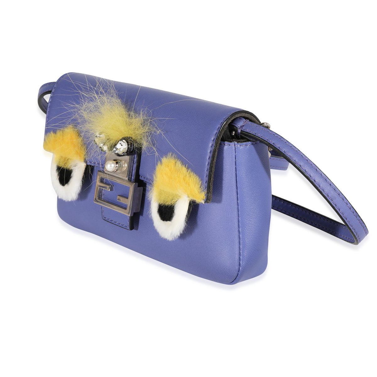 Fendi Periwinkle Bag Bug Micro Baguette