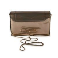 Bvlgari Metallic Shiny Leather Serpenti Forever Chain Wallet