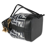 Fendi Black Zucca Frosted PVC Mini Mon Tresor Bucket Bag