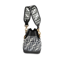 Fendi Black Zucca Frosted PVC Mini Mon Tresor Bucket Bag