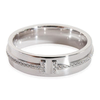 Tiffany & Co. Tiffany T Diamond Ring in 18k White Gold 0.13 Ctw