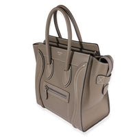 Celine Taupe Grained Calfskin Micro Luggage Tote